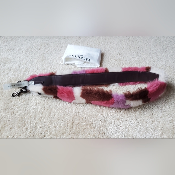 Coach Multicolor Shearling Strap - Picture 2 of 11
